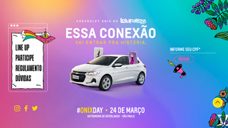 Promoção Chevrolet Onix No Lollapalooza Brasil